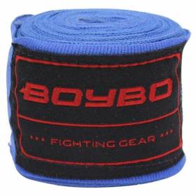Бинты боксерские BoyBo хлопок-эластан 2,5м Синий 2,5м