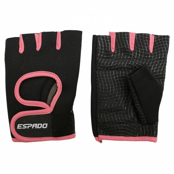 Перчатки для фитнеса ESPADO ESD001 черный - розовый