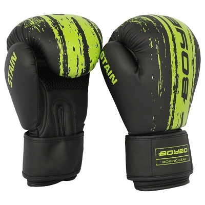 Перчатки боксерские BoyBo Stain BGS322 зеленый