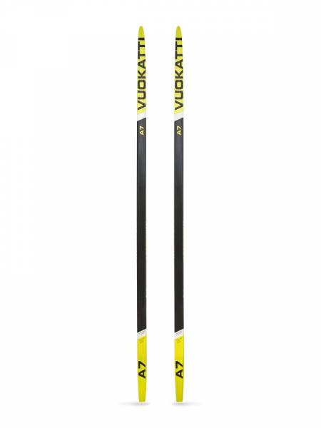 Лыжи беговые VUOKATTI Black/Yellow 160см-180см