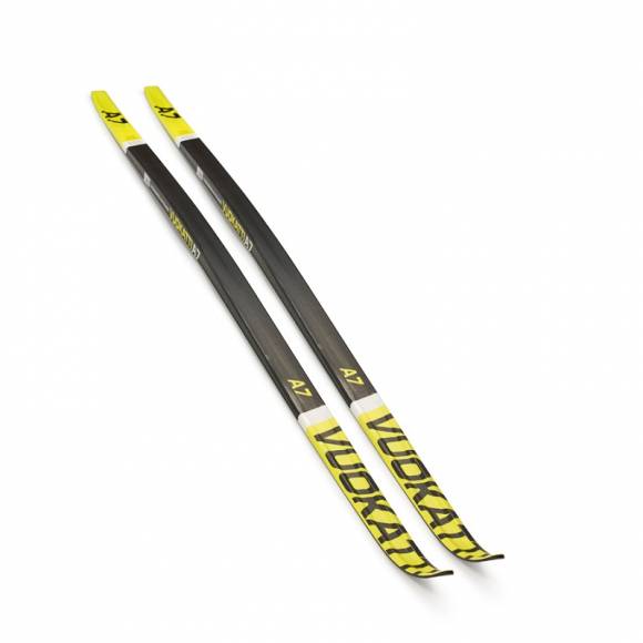 Лыжи беговые VUOKATTI Black/Yellow 185см-205см