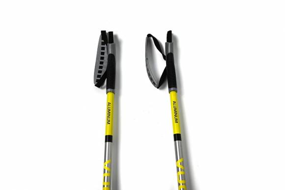 Палки лыжные Vuokatti Black/Yellow ALU