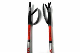 Палки лыжные Vuokatti Black/Red ALU