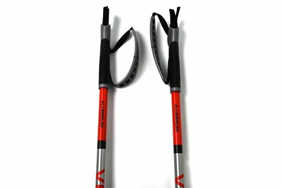 Палки лыжные Vuokatti Black/Red ALU