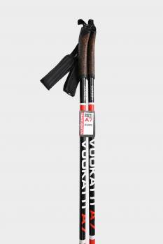 Палки лыжные Vuokatti Black/Red гибрид 35/65