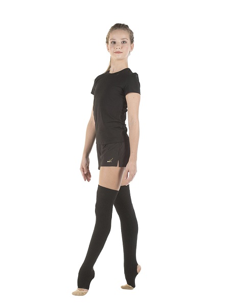 Гетры вязаные с вырезом под пятку GD1-980 Чёрный SOLO