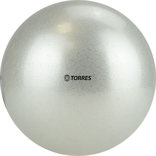 Мяч для художественной гимнастики блестки Torres d15-16см